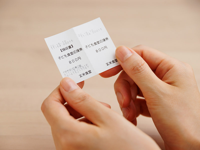 玄米食堂にて「子ども食堂応援券」を購入